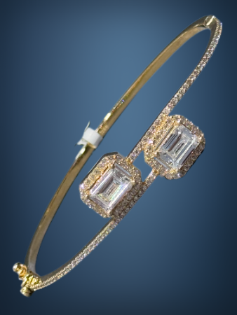 14 Ayar Altın Baget Kelepçe - 5