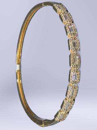 14 Ayar Altın Baget Kelepçe - 3