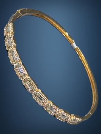 14 Ayar Altın Baget Kelepçe - 4