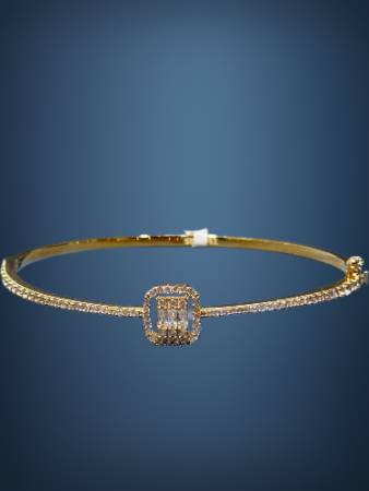 14 Ayar Altın Baget Kelepçe - 4