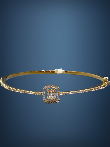 14 Ayar Altın Baget Kelepçe - 4