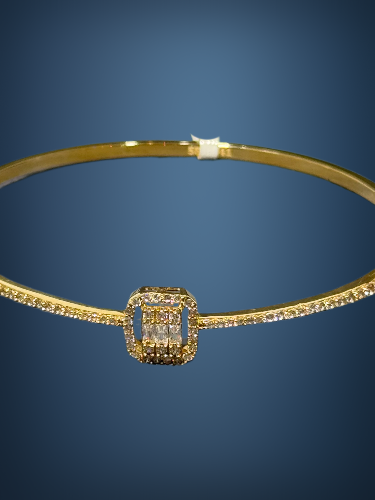 14 Ayar Altın Baget Kelepçe - 6