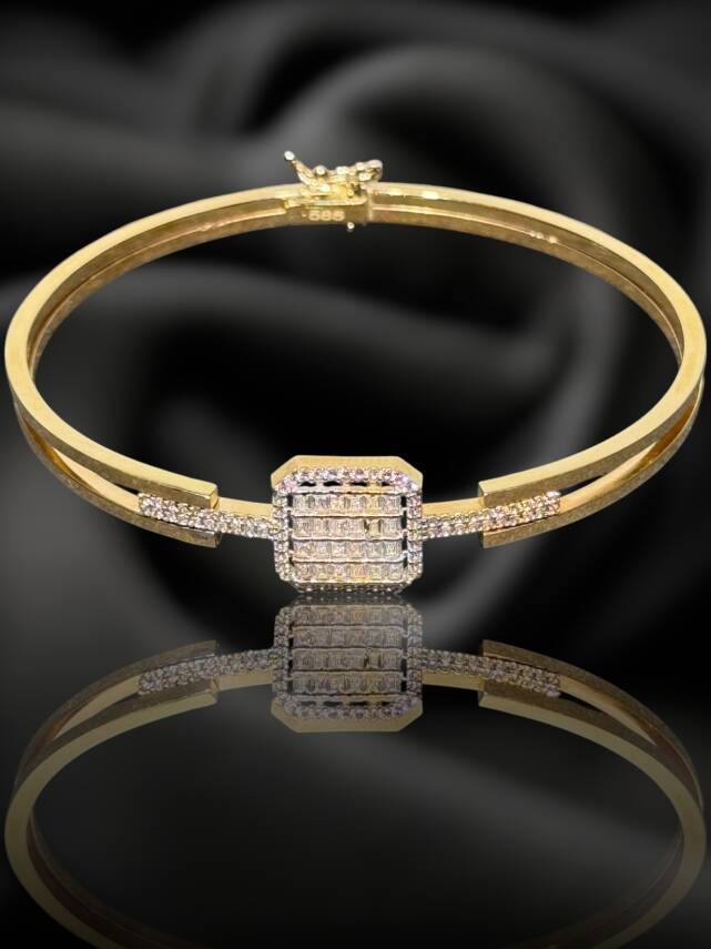 14 Ayar Altın Baget Kelepçe - 1