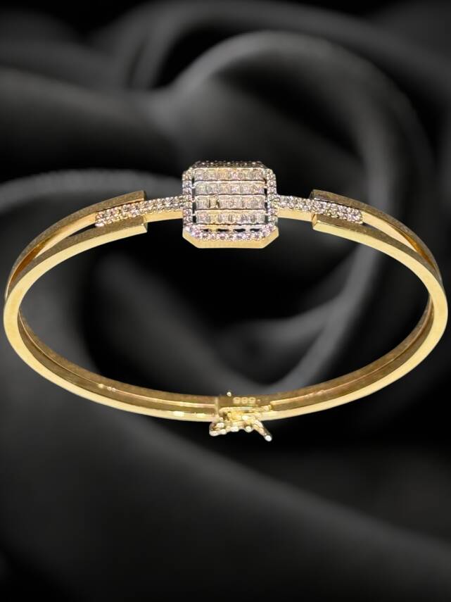 14 Ayar Altın Baget Kelepçe - 7