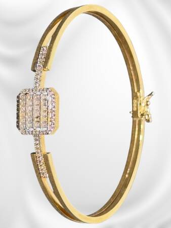 14 Ayar Altın Baget Kelepçe - 6