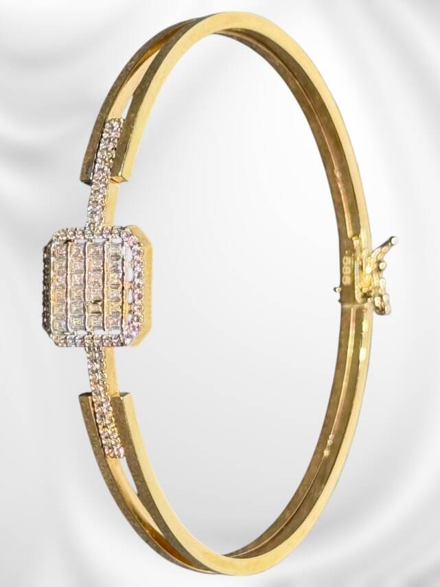 14 Ayar Altın Baget Kelepçe - 6