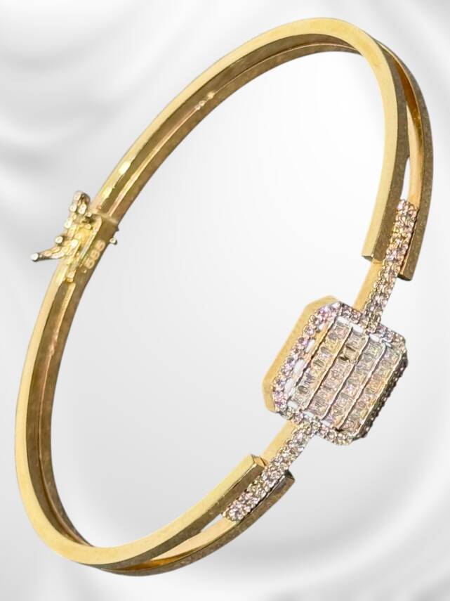 14 Ayar Altın Baget Kelepçe - 2