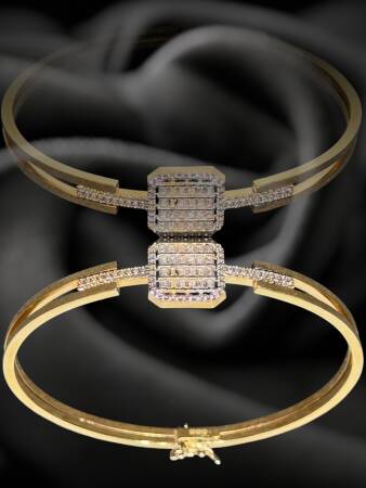 14 Ayar Altın Baget Kelepçe - 5