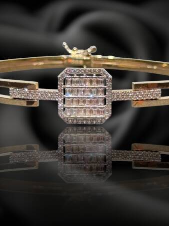 14 Ayar Altın Baget Kelepçe - 3