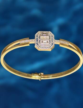 14 Ayar Altın Baget Kelepçe - 3