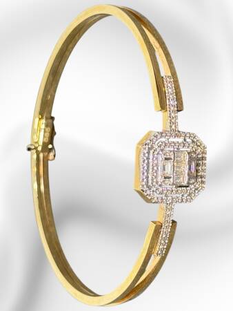 14 Ayar Altın Baget Kelepçe - 2