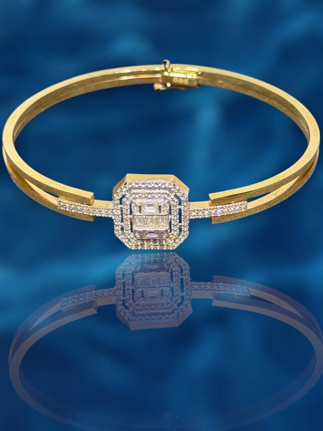 14 Ayar Altın Baget Kelepçe - 1