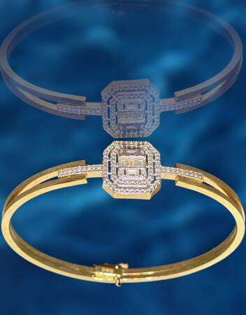 14 Ayar Altın Baget Kelepçe - 5