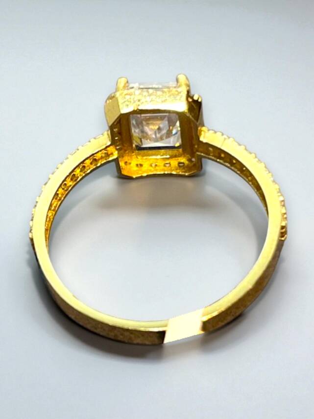 14 Ayar Altın Baget Yüzük - 6