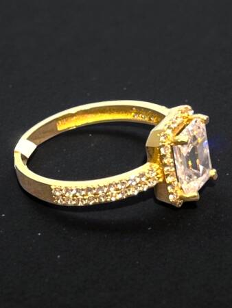 14 Ayar Altın Baget Yüzük - 5