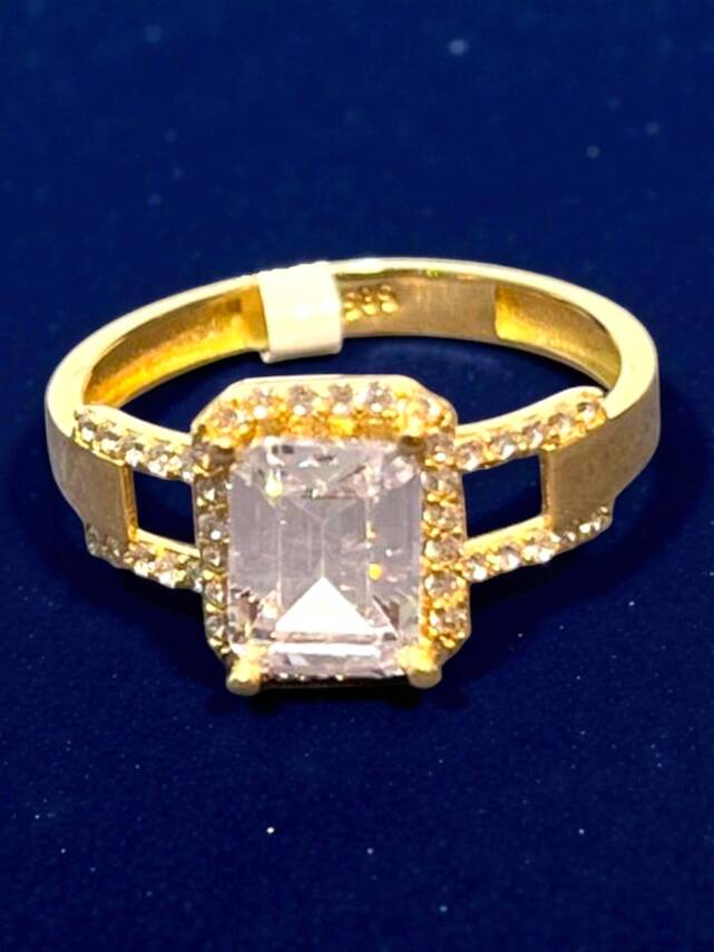 14 Ayar Altın Baget Yüzük - 1