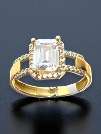 14 Ayar Altın Baget Yüzük - 2