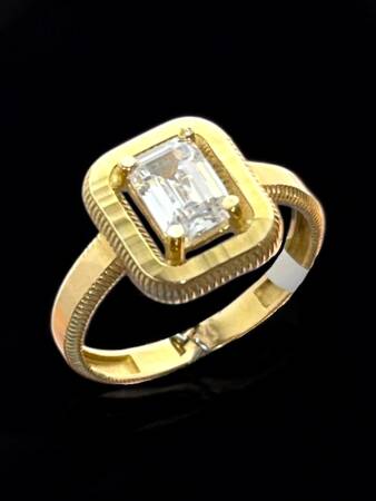 14 Ayar Altın Baget Yüzük - 3