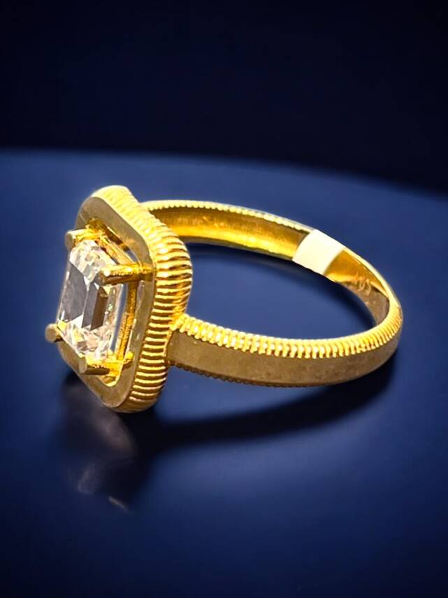 14 Ayar Altın Baget Yüzük - 4