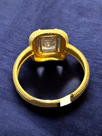 14 Ayar Altın Baget Yüzük - 7