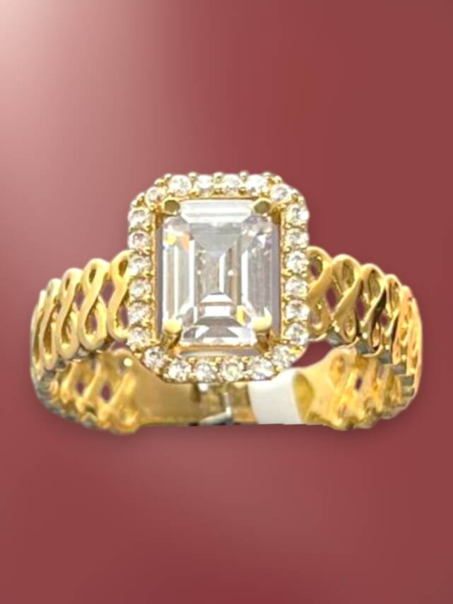 14 Ayar Altın Baget Yüzük - 6