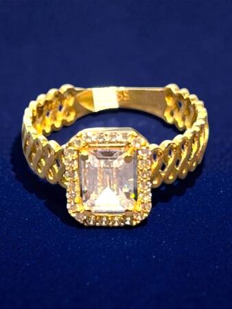 14 Ayar Altın Baget Yüzük - 