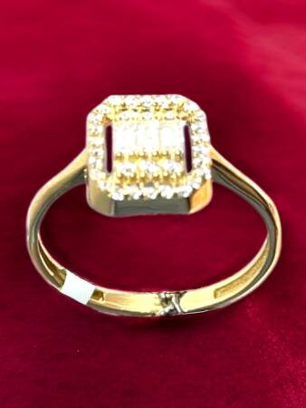 14 Ayar Altın Baget Yüzük - 2