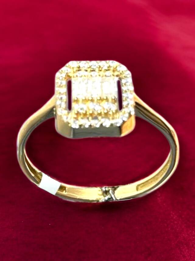 14 Ayar Altın Baget Yüzük - 2