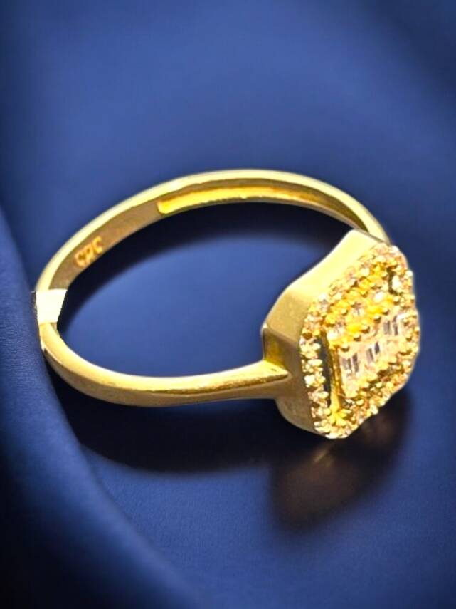 14 Ayar Altın Baget Yüzük - 5