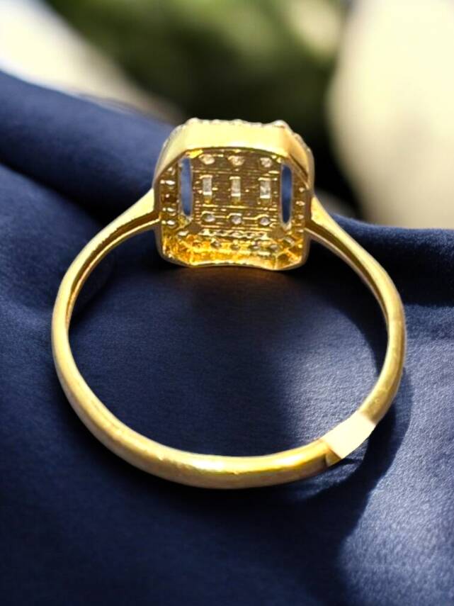 14 Ayar Altın Baget Yüzük - 7