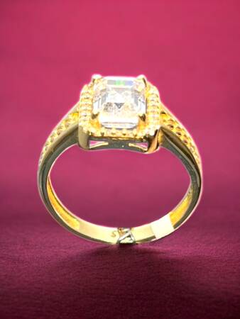 14 Ayar Altın Baget Yüzük - 4