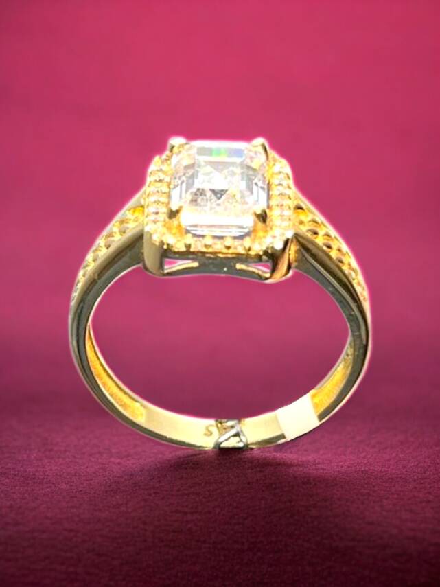 14 Ayar Altın Baget Yüzük - 4