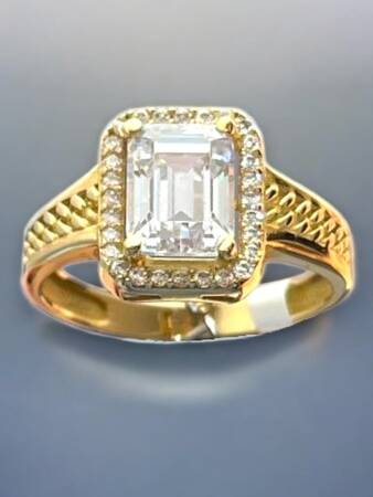 14 Ayar Altın Baget Yüzük - 2