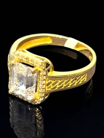 14 Ayar Altın Baget Yüzük - 3