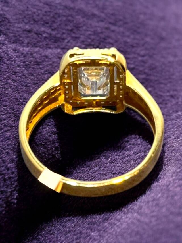 14 Ayar Altın Baget Yüzük - 7