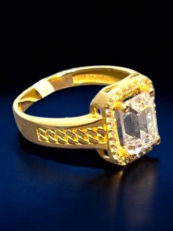 14 Ayar Altın Baget Yüzük - 5