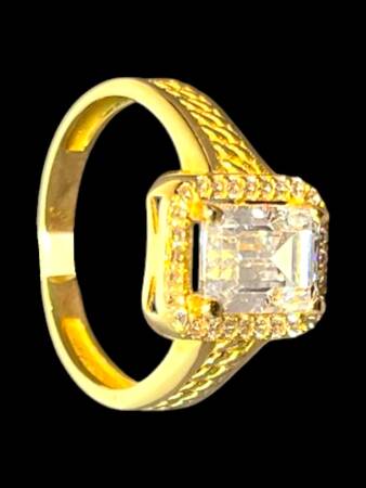 14 Ayar Altın Baget Yüzük - 8