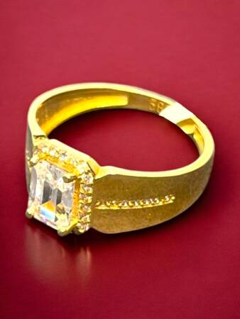 14 Ayar Altın Baget Yüzük - 4