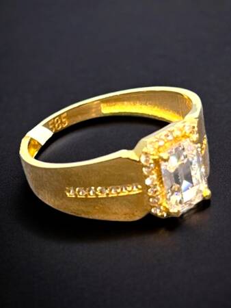 14 Ayar Altın Baget Yüzük - 6