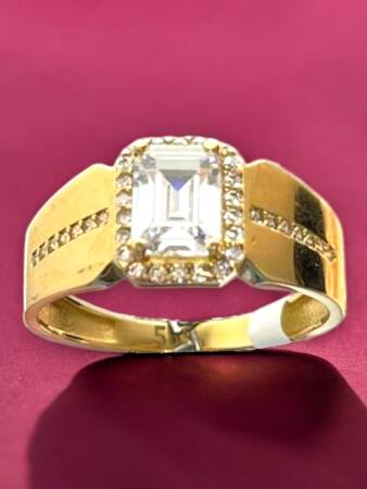 14 Ayar Altın Baget Yüzük - 2