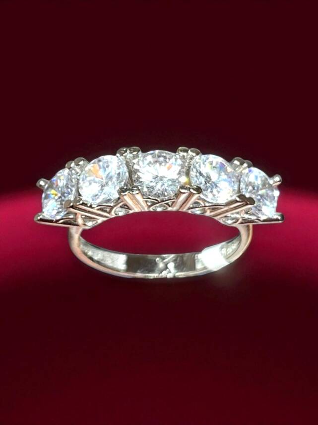 14 Ayar Altın Beştaş Yüzük - 2