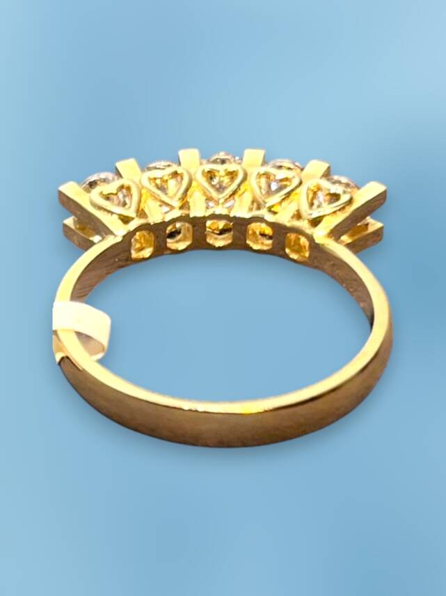 14 Ayar Altın Beştaş Yüzük - 6