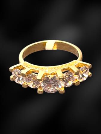 14 Ayar Altın Beştaş Yüzük - 