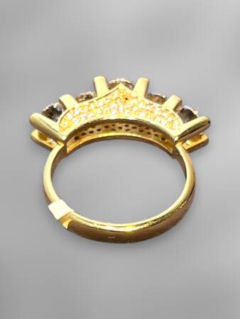 14 Ayar Altın Beştaş Yüzük - 6