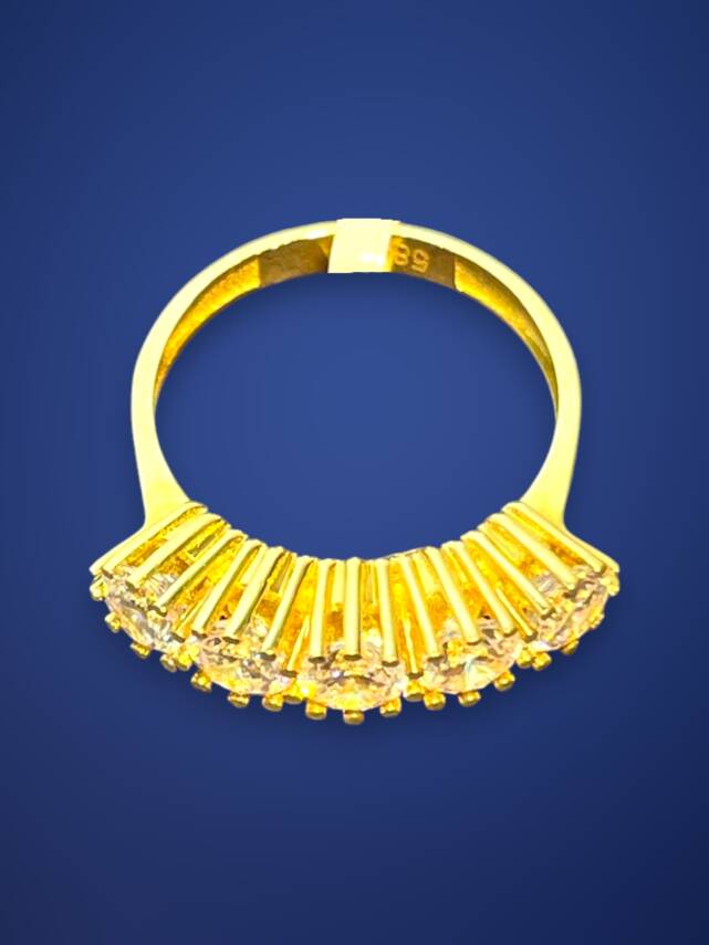 14 Ayar Altın Beştaş Yüzük - 6