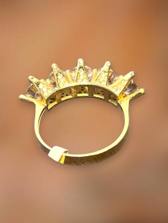 14 Ayar Altın Beştaş Yüzük - 7