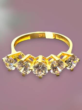 14 Ayar Altın Beştaş Yüzük - 