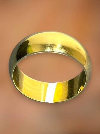 14 Ayar Altın Bombeli Alyans - 