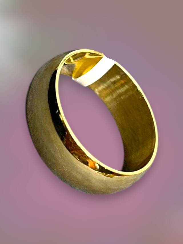 14 Ayar Altın Bombeli Alyans - 4