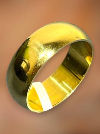 14 Ayar Altın Bombeli Alyans - 5